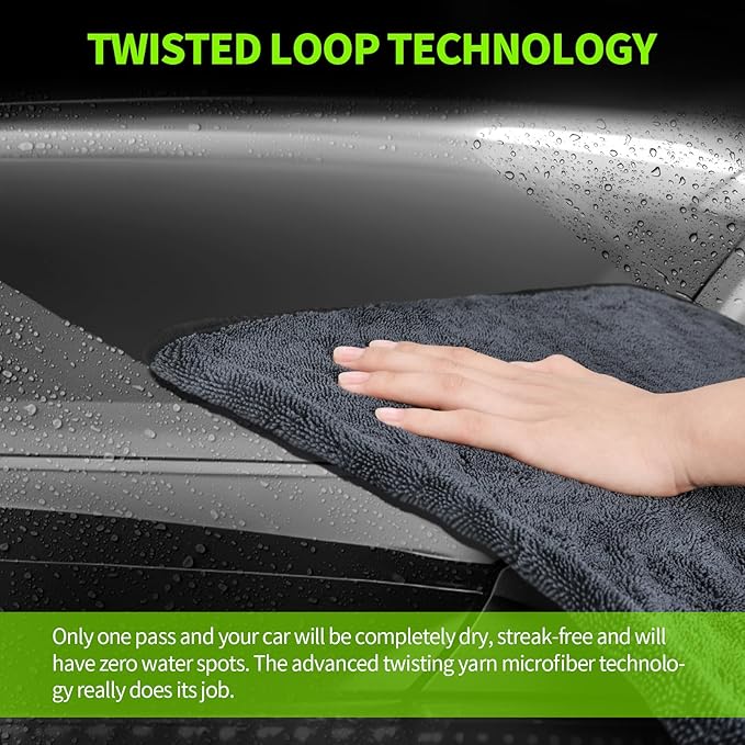 3-Pack Car Drying Towel, Ultra Absorbent Microfiber Towels - Image 4