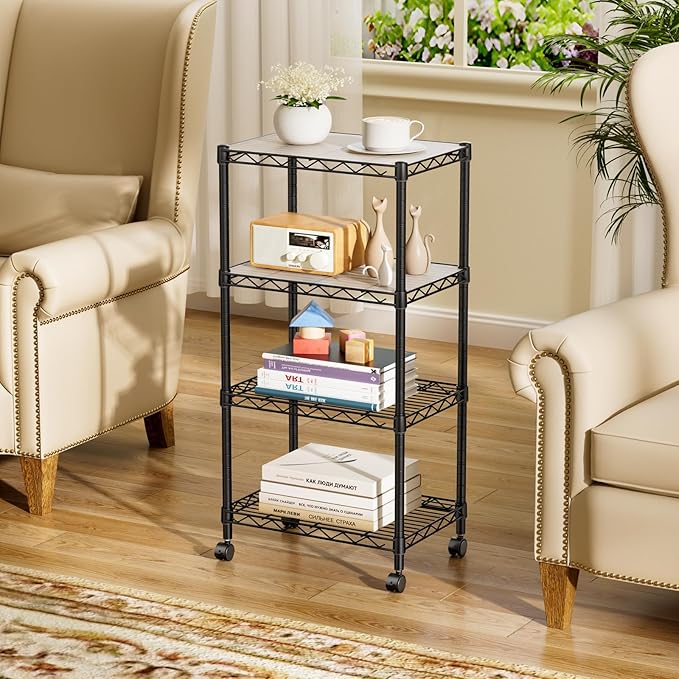 SINGAYE 4 Small Wire Shelves Kitchen Pantry Close Home Organizers and Storage - Image 7