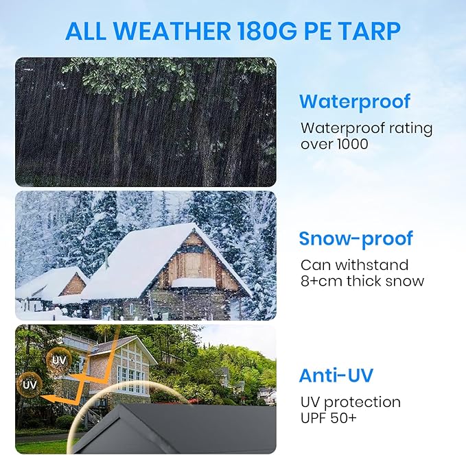 Carport 10x20 FT Heavy Duty, Outdoor Portable Garage - Image 7