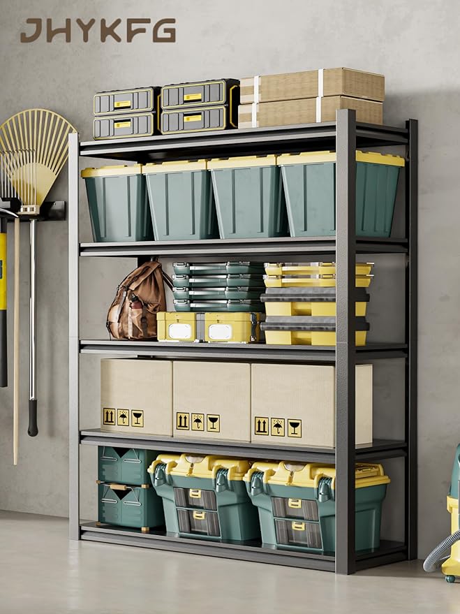 JHYKHG 39" W Storage Shelves, 5-Tier Heavy Duty Garage Shelving, Adjustable - Image 2
