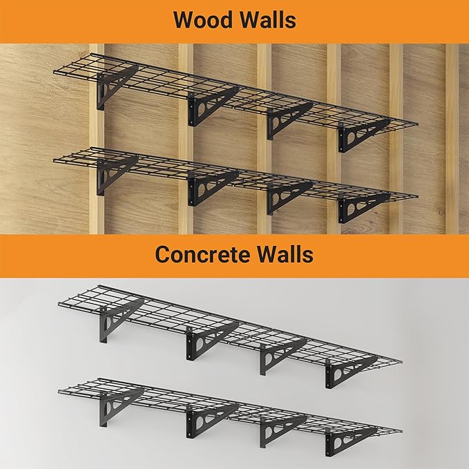 1x6 ft Garage Shelving, Pantry Storage, 600 lbs Total Load Capacity Shelving - Image 6