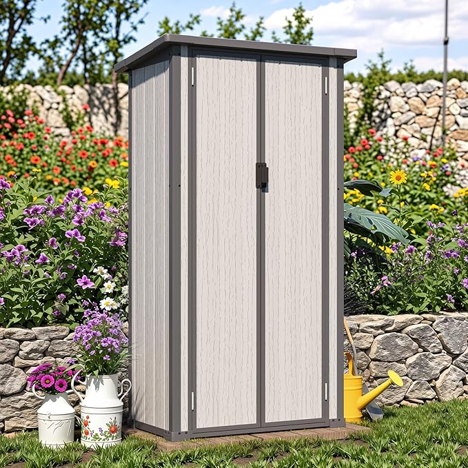AECOJOY Resin Outdoor Storage Cabinet Waterproof - Image 7