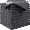 HOMEXCEL Grey Microfiber Cleaning Cloth 50 Pack, 12.5 x 12.5 inch Microfiber by HOMEXCEL
