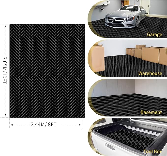 Premium Garage Floor Mat, Commercial Grade Heavy Duty Parking Mat - Image 7