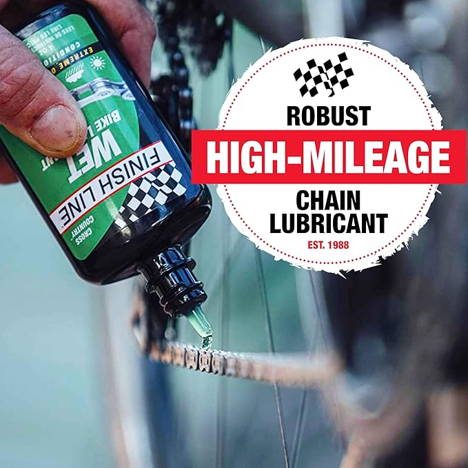 Finish Line WET Bike Lubricant Squeeze Bottle, 8 oz. - Image 2