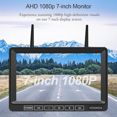 1080P Wireless RV Camera System, IP69 Waterproof Night Vision Backup Camera - Image 2
