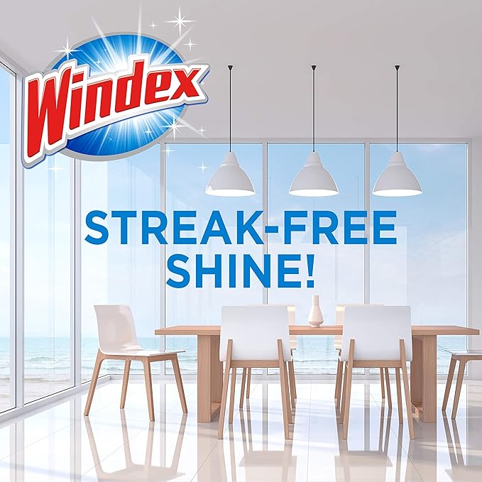 Windex Wipes Glass Cleaning Ammonia Free, Pre-Moistened Wipes - Image 2