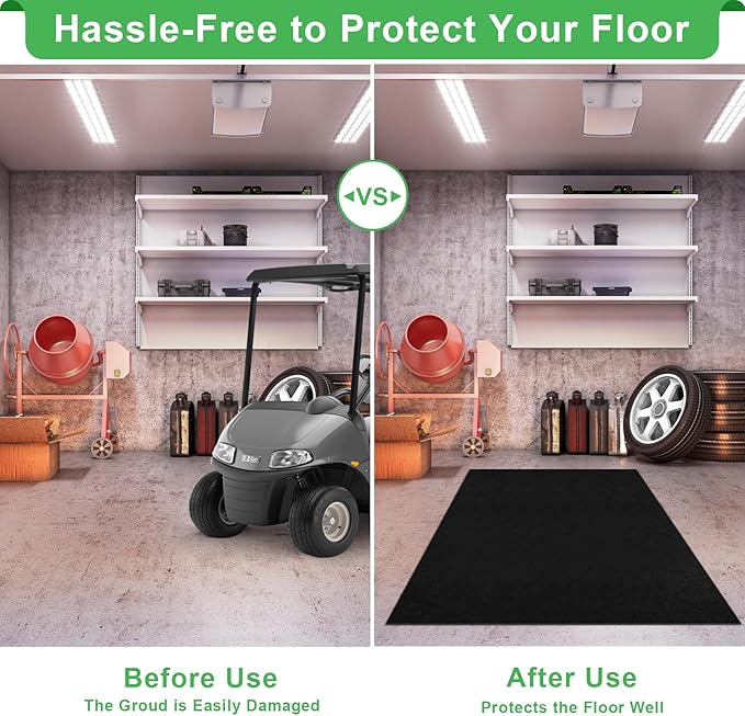 Golf Cart Parking Mat 9.84 ft. x 4.92 ft, 1.6MM Thickened Oil Absorbent - Image 5