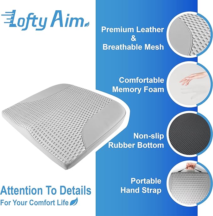 Car Seat Cushion, Comfortable Memory Foam Seat Pillow - Image 6