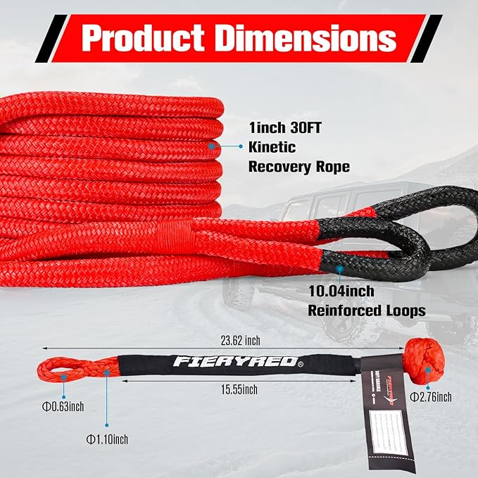 FieryRed Kinetic Recovery Rope Kit - Image 2