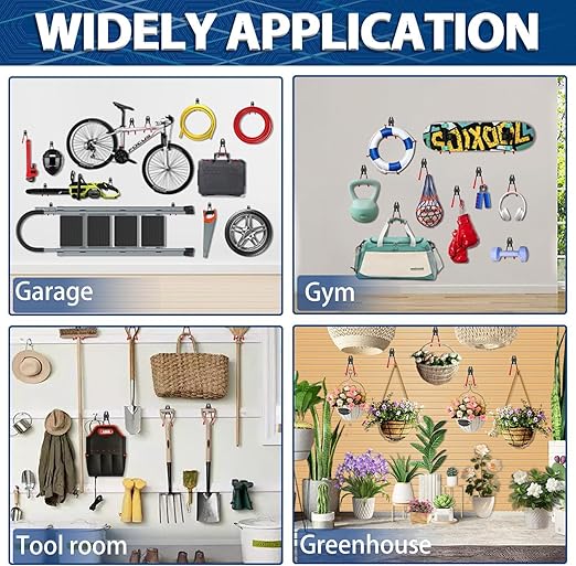 3-H Garage Wall Hooks 45 Pack, Garage Hooks Heavy Duty - Image 7