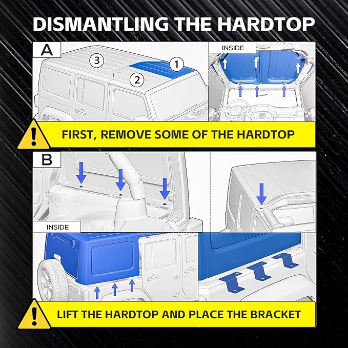 for JK JKU Roof Rack Hard Top Cargo Basket - Image 3