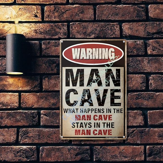 'What Happens Here, Stays Here!' Funny Man Cave Decor - Image 3