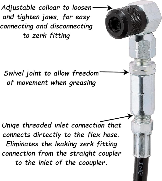 Slippery Pete 90 Degree Grease Gun Coupler - Image 3
