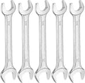 HARFINGTON 5pcs Double Open End Wrench 12mm x 14mm Metric 15 Degree Offset by HARFINGTON