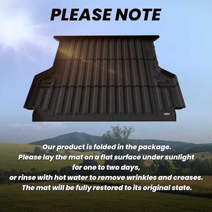 LASFIT Truck Bed Mat for Ford Ranger 2025 2024 All Weather Protector TPE Car - Image 5