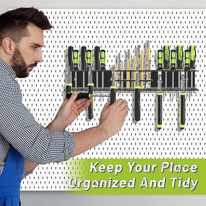 Screwdriver Holder Wall Mount, Heavy Duty Metal Utility Bit Organizer - Image 6