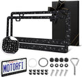 2 Pack Black Bling License Plate Frames by MotorFi