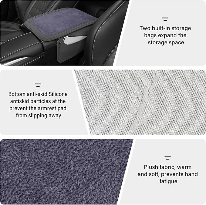 SINGARO Car Leather Center Console Cover - Image 3