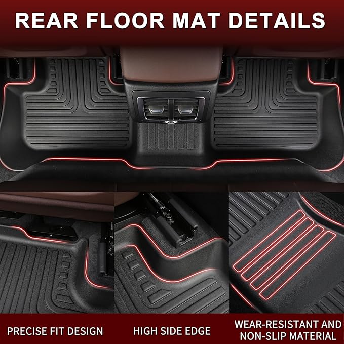 All Weather Floor Mats Fit for Mazda CX-70 & CX70 PHEV 2025 Custom Fit - Image 4