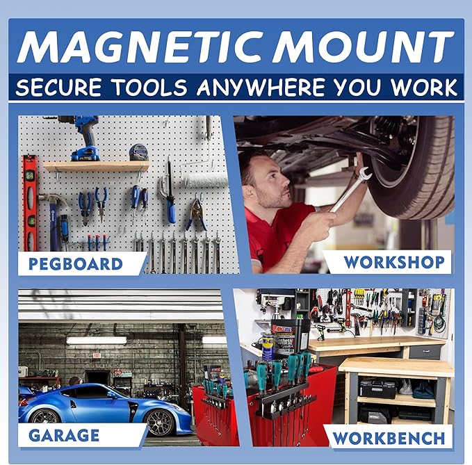 ULIBERMAGNET Magnetic Wrench Holder, Heavy Duty Magnetic Tool Holder, Wrench - Image 4