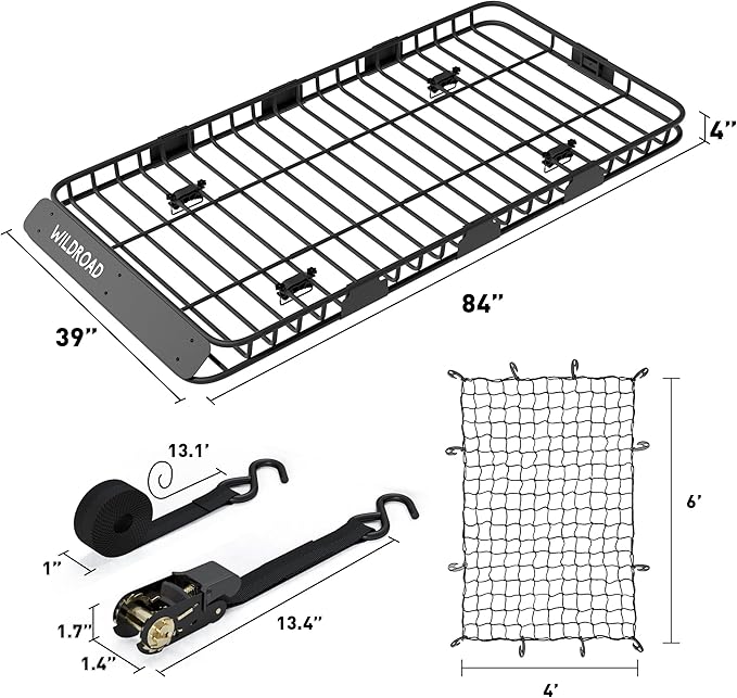 WILDROAD Car Roof Cargo Carrier Combo - Image 6