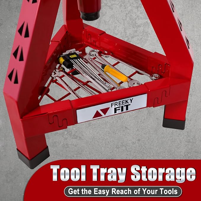 Adjustable Shop Stool, Garage Mechanic Stool Chair, Work Seat - Image 5