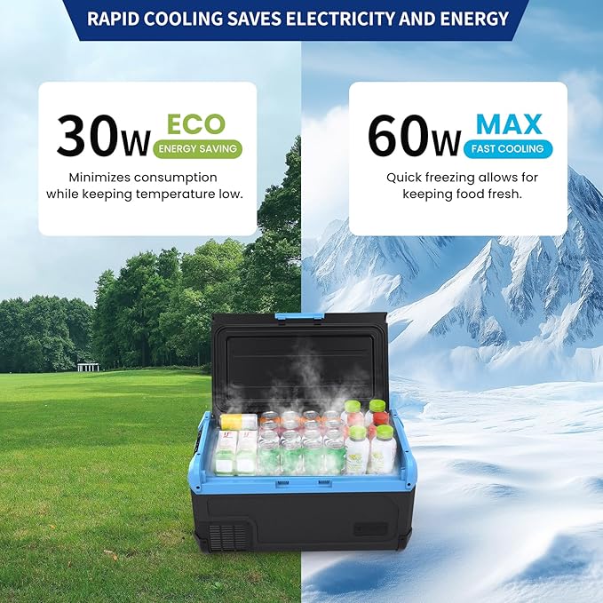 20L Car Refrigerator Freezer, 21QT Single Zone Portable Fridge - Image 4