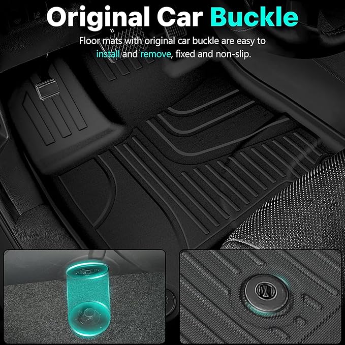 Floor Mats Compatible with Honda Pilot 8 Seats 2016-2022 - Image 4