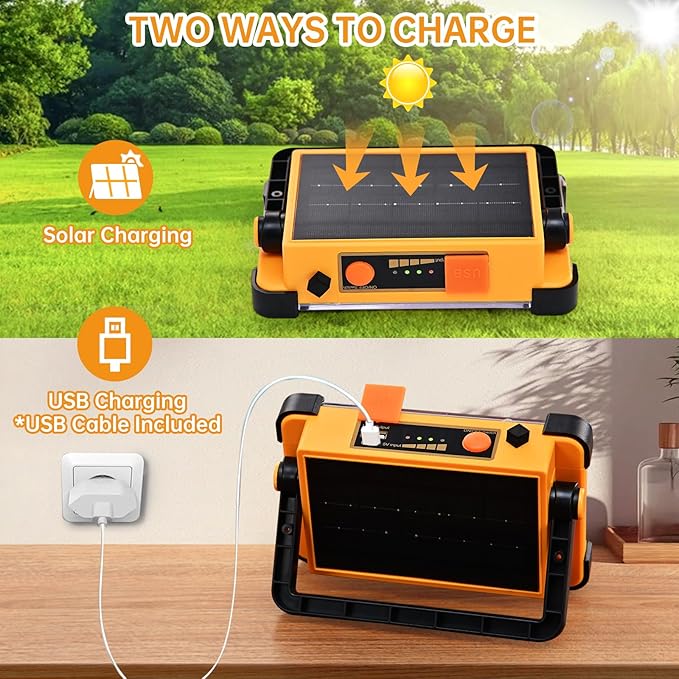 Rechargeable Solar Work Light Portable - Image 5