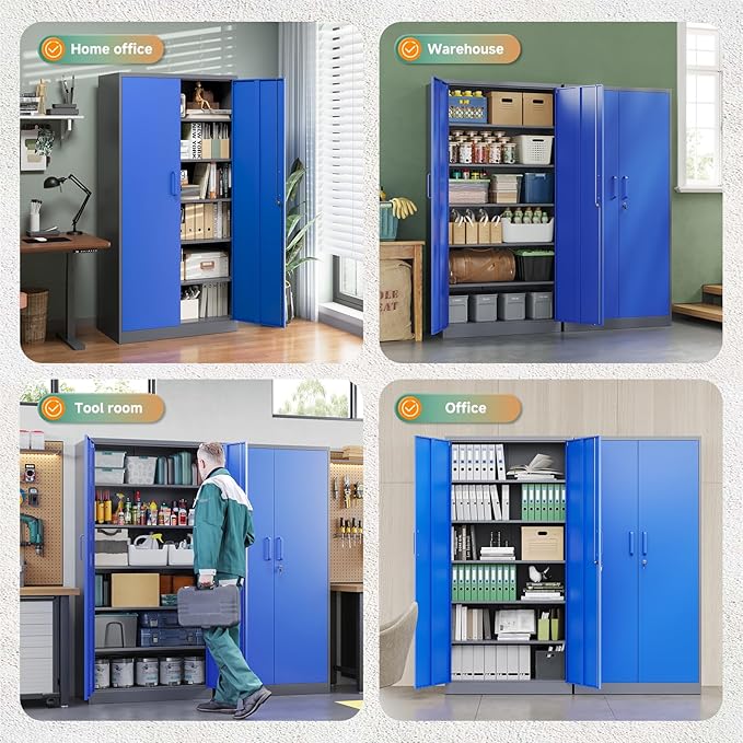 Letaya Metal Garage Storage Cabinets - Image 9
