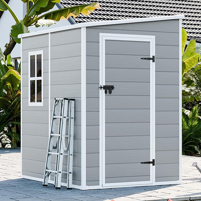 5x4 Shed Resin Outdoor Storage by WACASA