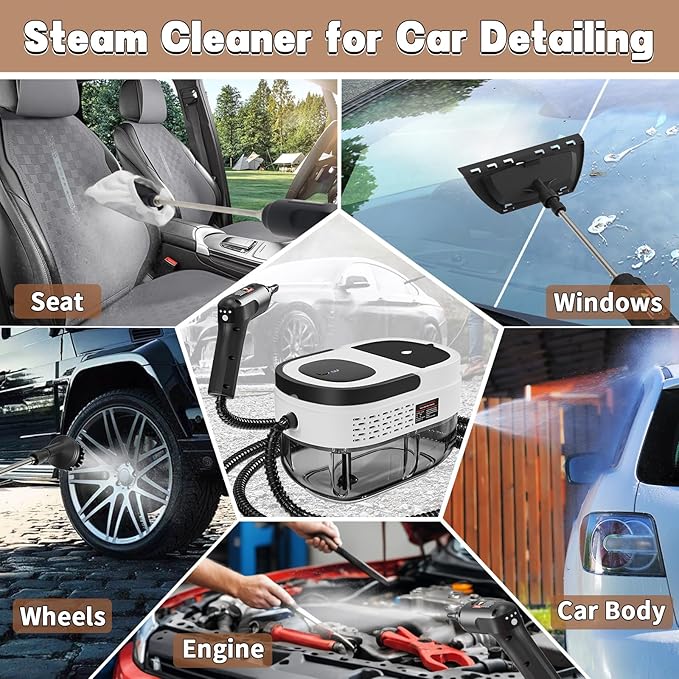 Handheld Steam Cleaner for Home, 2500W High Temperature Pressurized Machine - Image 4
