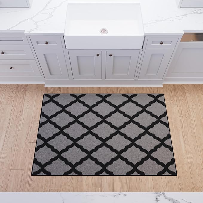 Ottomanson 3'3" x 5' Rugs for Living Room Trellis Area Rug for Bedroom - Image 9