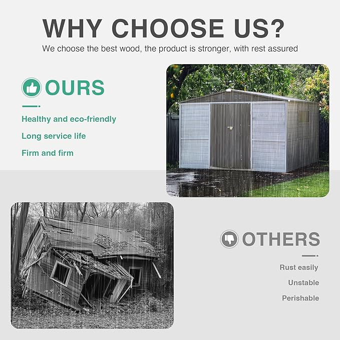 5x3 FT Outdoor Storage Shed - Image 5