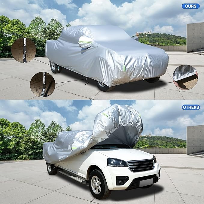 Tecoom Truck Cover Waterproof All Weather, Breathable Light Shell Full Exterior - Image 6