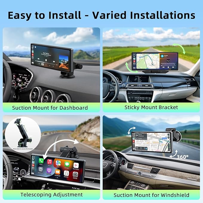 LAMTTO 9.26-inch Wireless CarPlay Screen - Image 7