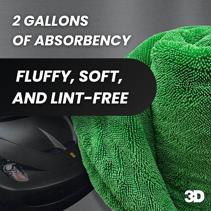 3D Hydro-FIL XL | Professional Grade Microfiber Towel | Extra Large 20” x 31.5” - Image 5
