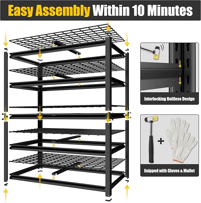PrimeZone Heavy Duty Storage Shelves - Image 8