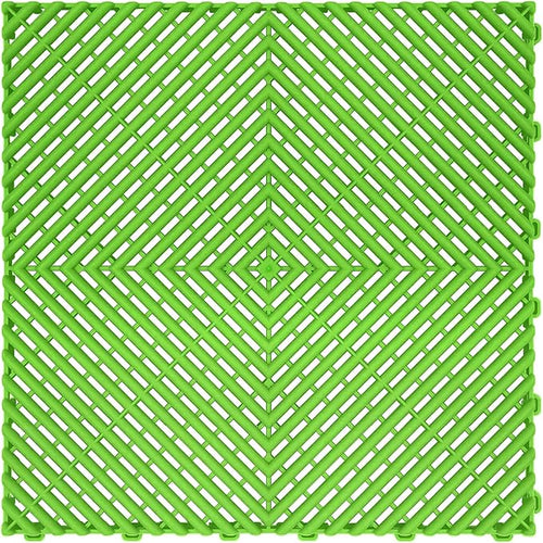 15.7"x15.7" Garage Flooring Tiles, Non-Slip Interlocking Plastic Garage Floor by Home
