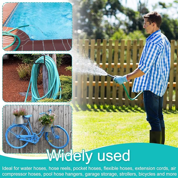 Metal Garden Hose Hook Heavy Duty Water Hose Hook Wall Mounted Garage Hook - Image 3
