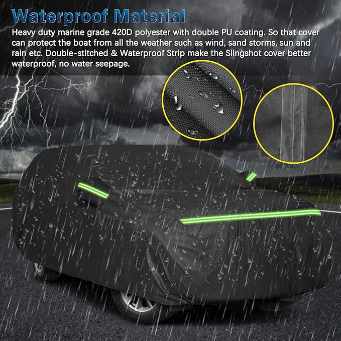 Car Cover Waterproof for 2007-2025 Chevy Suburban/GMC Yukon XL/Cadillac - Image 4