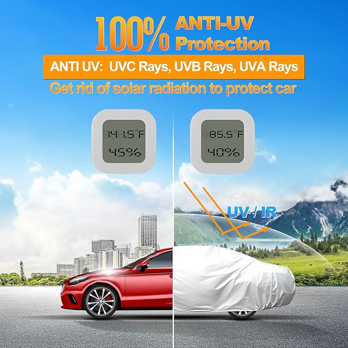 Car Cover Outdoor Full Exterior Covers Sedan Sun UV Rain Snow Wind Protection - Image 6