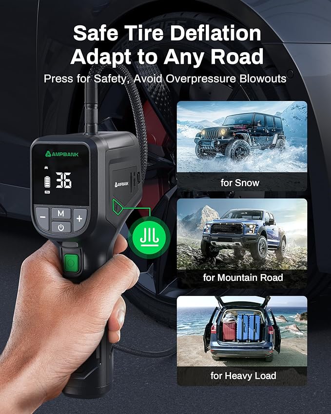 Tire Inflator Portable AMPBANK AT001, Portable Tire Inflator - Image 3