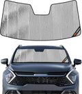 Windshield Sun Shade for Kia EV9 2024-2025, Front Window Sunshade Shield by Pigenius