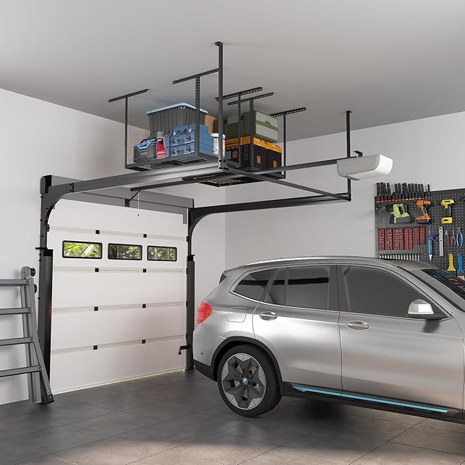 FLEXIMOUNTS 2x3 Overhead Garage Storage Rack, Adjustable Organization System - Image 7