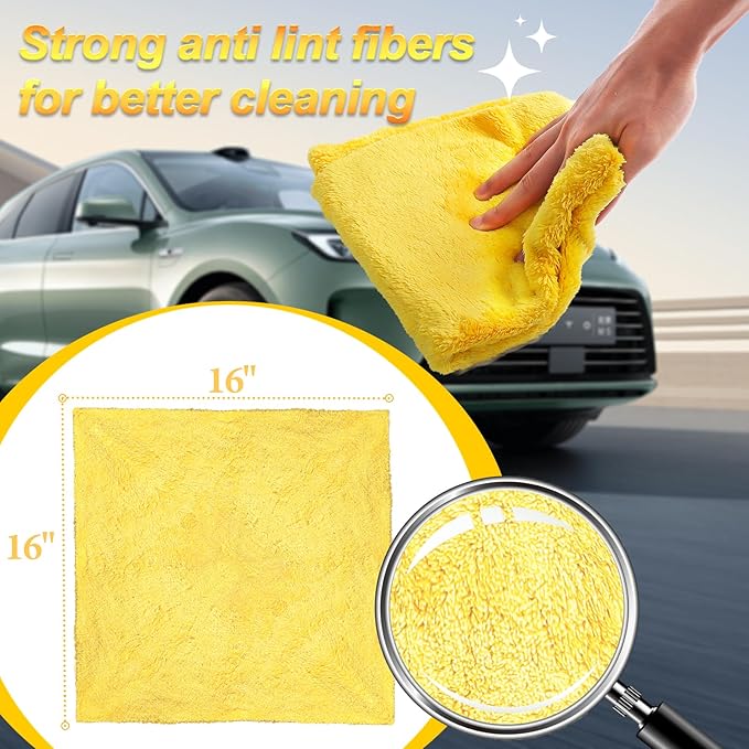 Car Drying Towel, for Car Exterior & Interior, Extra Soft Endless, Reusable and - Image 2