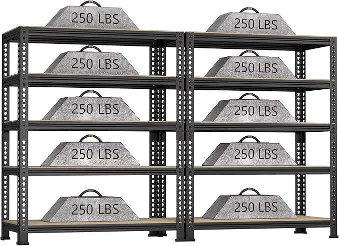 5-Shelf Heavy Duty Shelving by BuxWellBang
