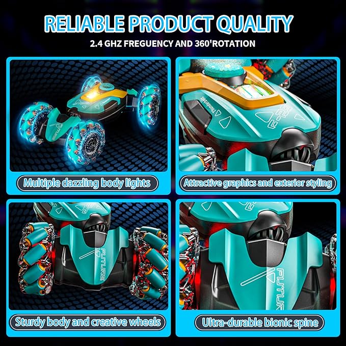 Gesture Sensing RC Stunt Car, Remote Control Car Toys - Image 3