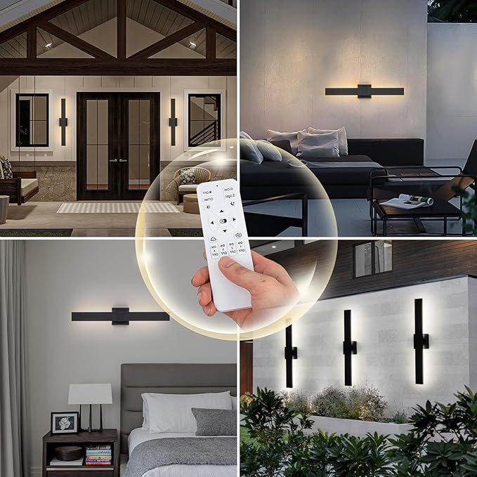 Modern Outdoor Wall Light 3CCT Dimmable LED Outdoor Sconce Lights - Image 3
